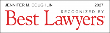 Rectangular icon that says Jennifer M Couglin Recognized by Best Lawyers 2027.